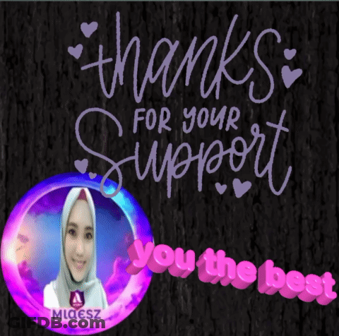 Thanks For Your Support Poster Woman GIF