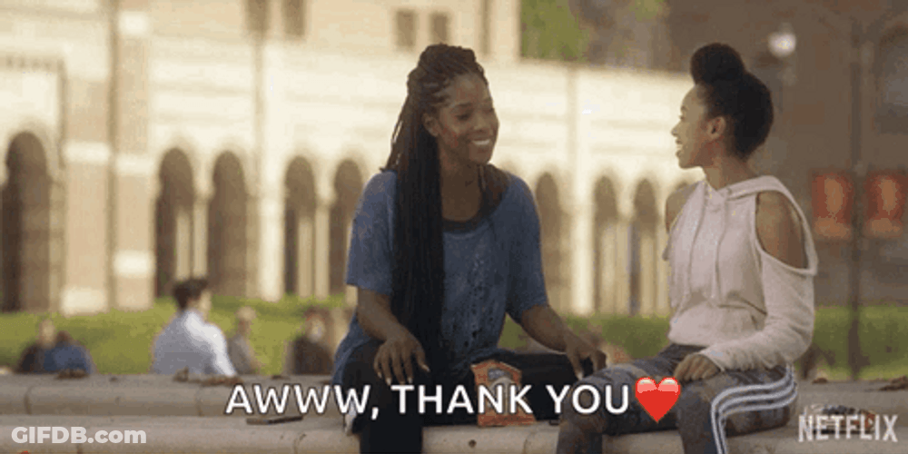 Thanks Girl Dear White People Samantha Joelle Hugging GIF