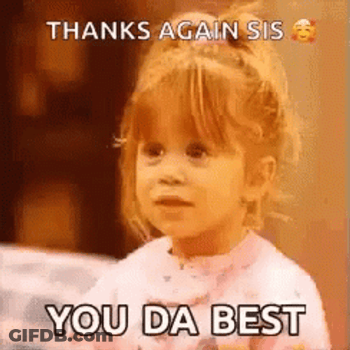 Thanks Girl Full House Michelle Tanner GIF