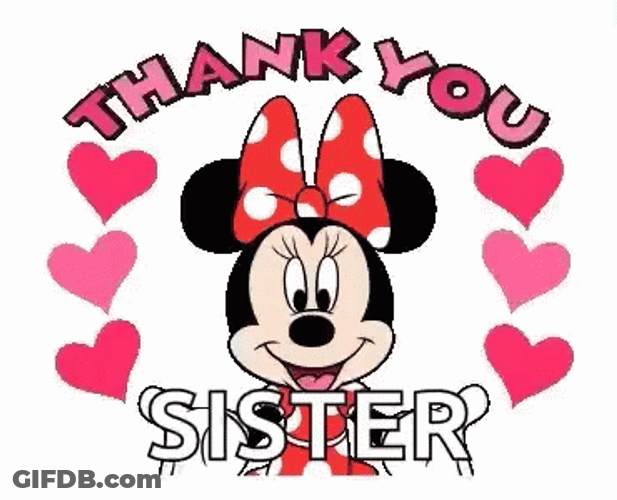 Thanks Girl Minnie Mouse Blowing Kiss GIF
