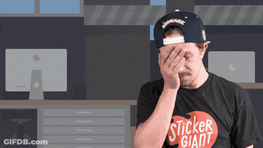 Thanks I Hate It Man Face Palm GIF