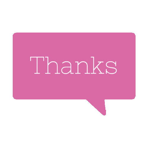 Thanks Pink Logo GIF