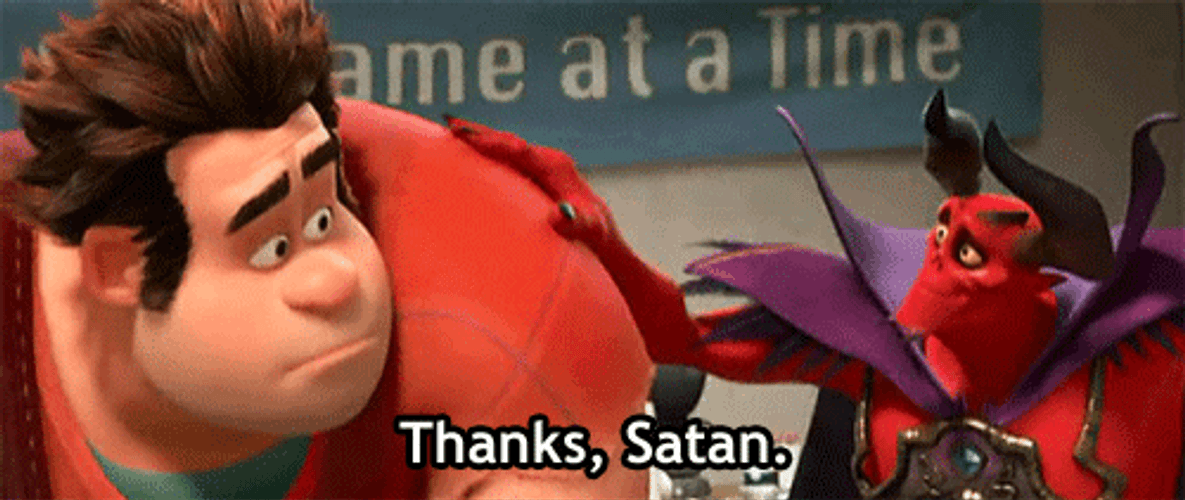 Thanks Satan Wreck It Ralph GIF