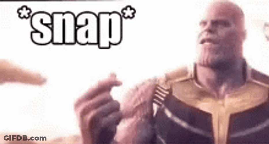 Thanks Snap Avengers Infinity Wars GIF