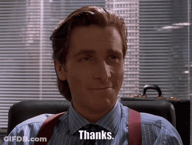 Thanks With Sigma Face Meme GIF