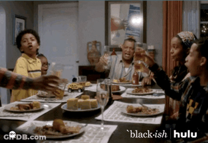 Thanksgiving Dinner Johnson Family From Black-Ish GIF