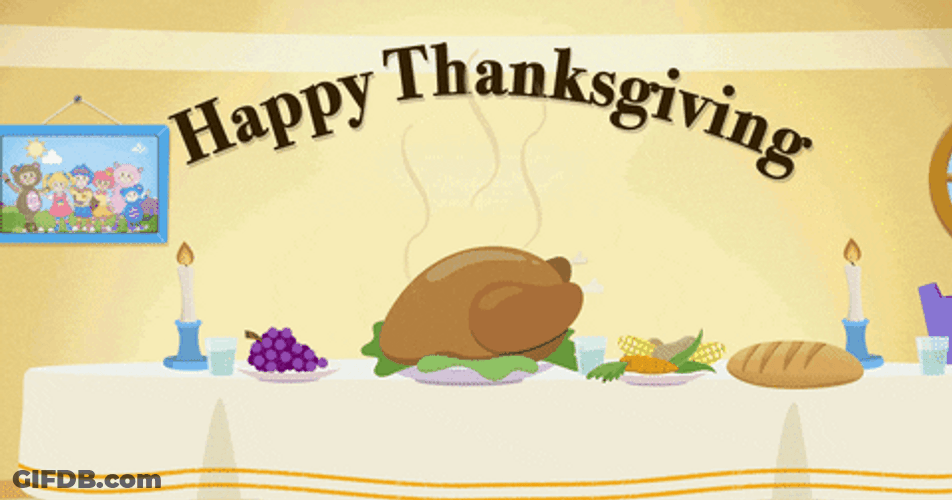 Thanksgiving Family Dinner Time GIF