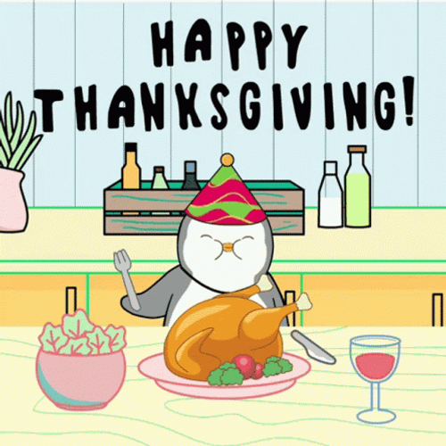 Thanksgiving Feast Happy Turkey Day GIF