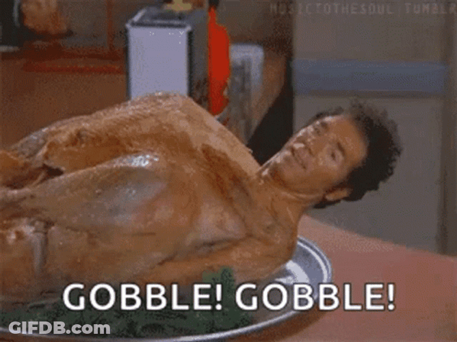 Thanksgiving Funny Buddy Kramer Seinfeld GIF