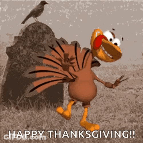 Thanksgiving Funny Dancing Turkey GIF