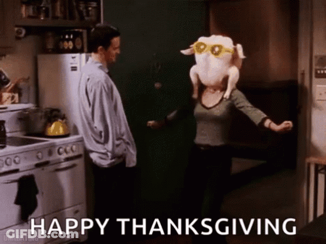 Thanksgiving Funny Friends Monica Chandler GIF