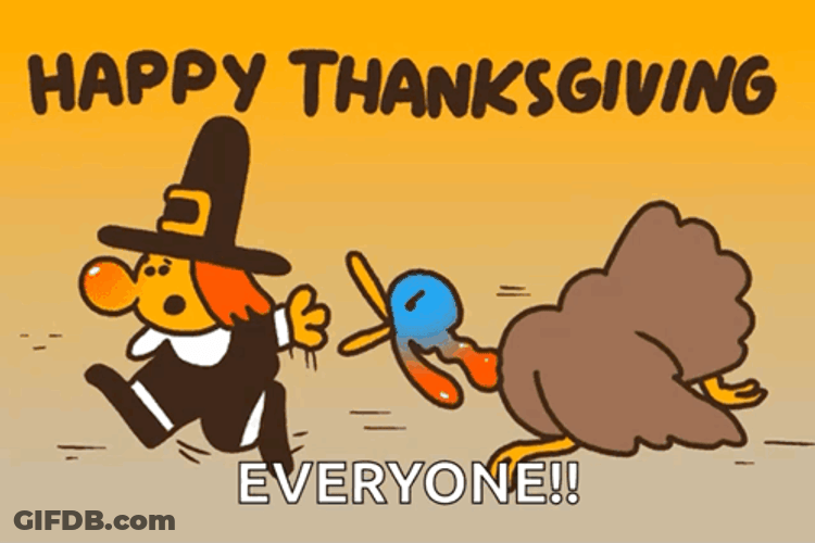 Thanksgiving Funny Happy Everyone GIF