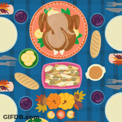 Thanksgiving Potluck Dinner GIF