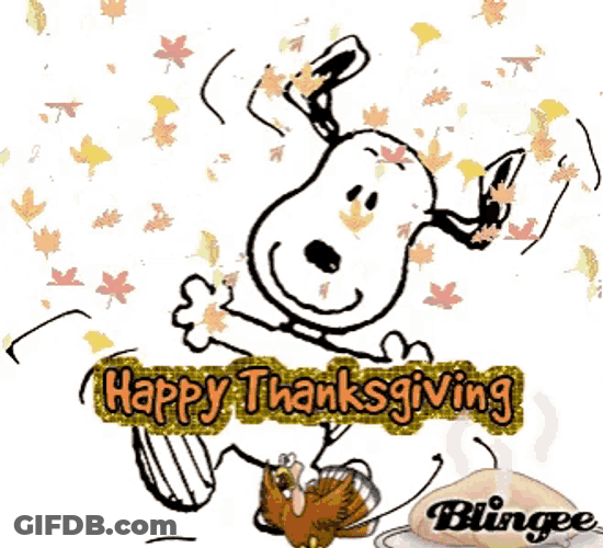 Thanksgiving Week Snoopy GIF