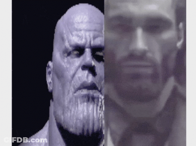 Thanos And Gigachad Meme GIF