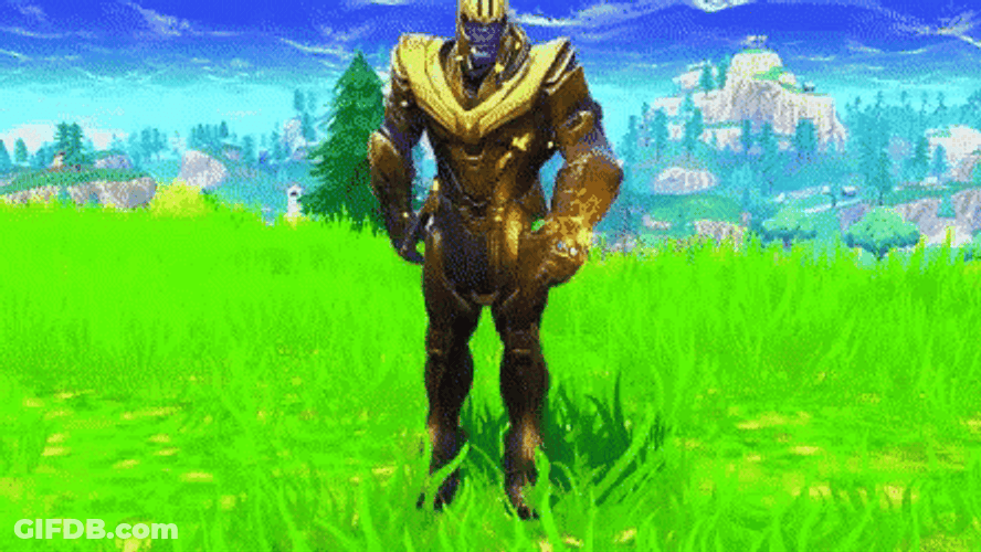 Thanos Animated L Dance GIF