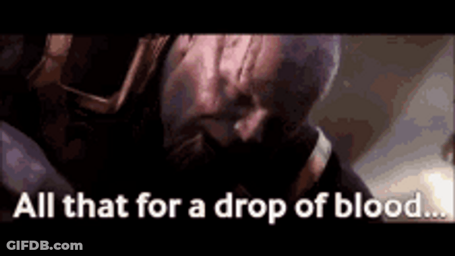 Thanos Blood Drop GIF