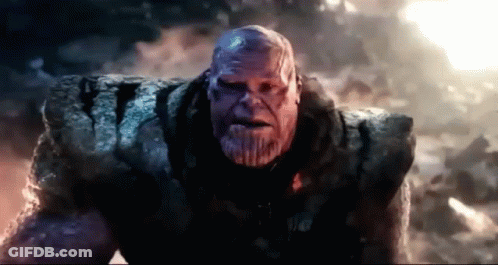 Thanos Close Up From Avengers Endgame GIF