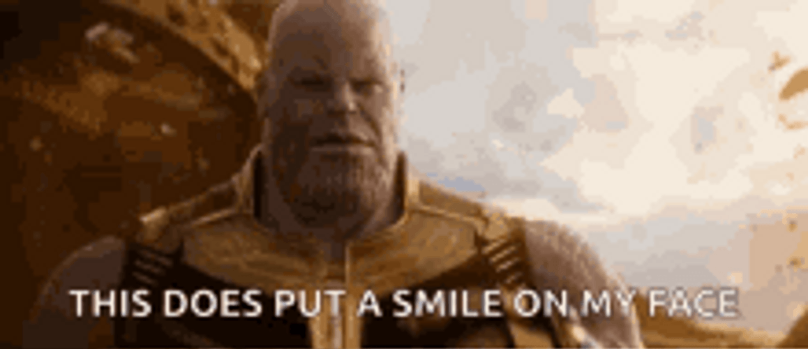 Thanos Fighting Infinity War GIF