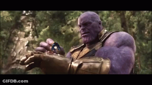 Thanos Holding Butterfly GIF