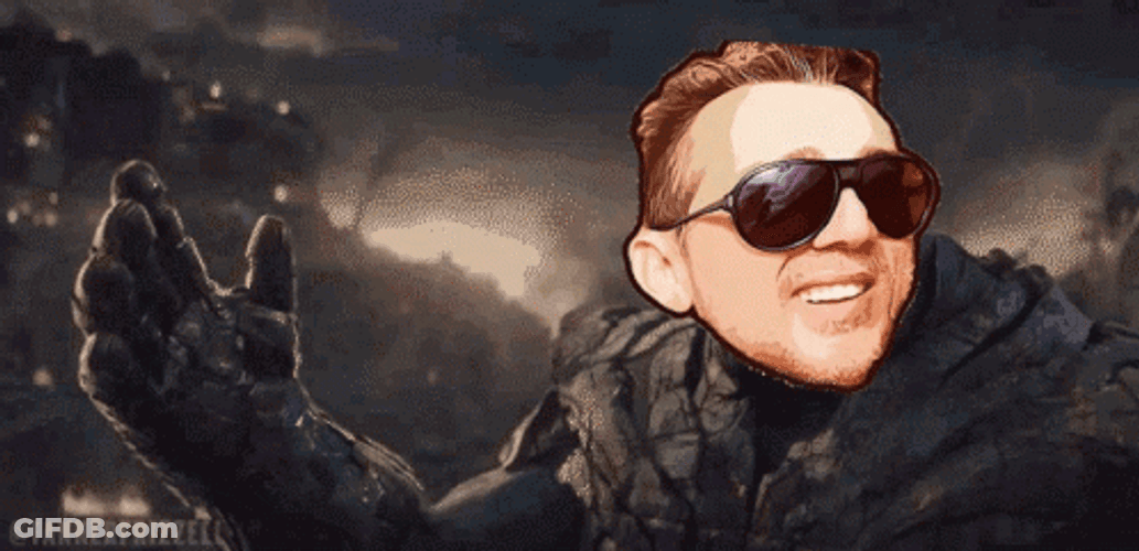 Thanos I Am Inevitable Dark Shades Reface GIF