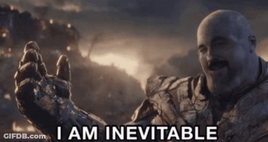 Thanos I Am Inevitable Finger Snap Reface GIF