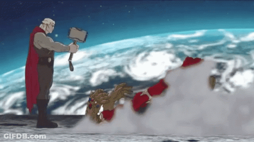 Thanos I Am Inevitable Infinity Gauntlet Animation GIF