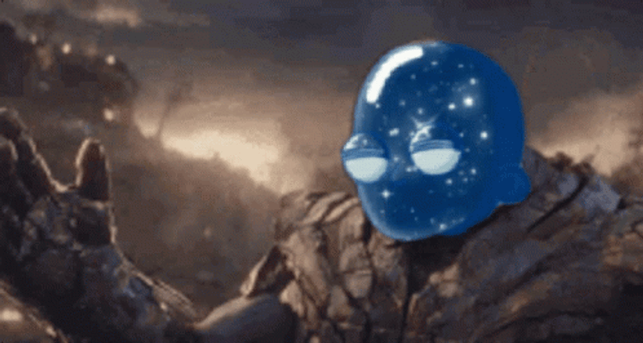 Thanos I Am Inevitable Jelly Head Meme GIF