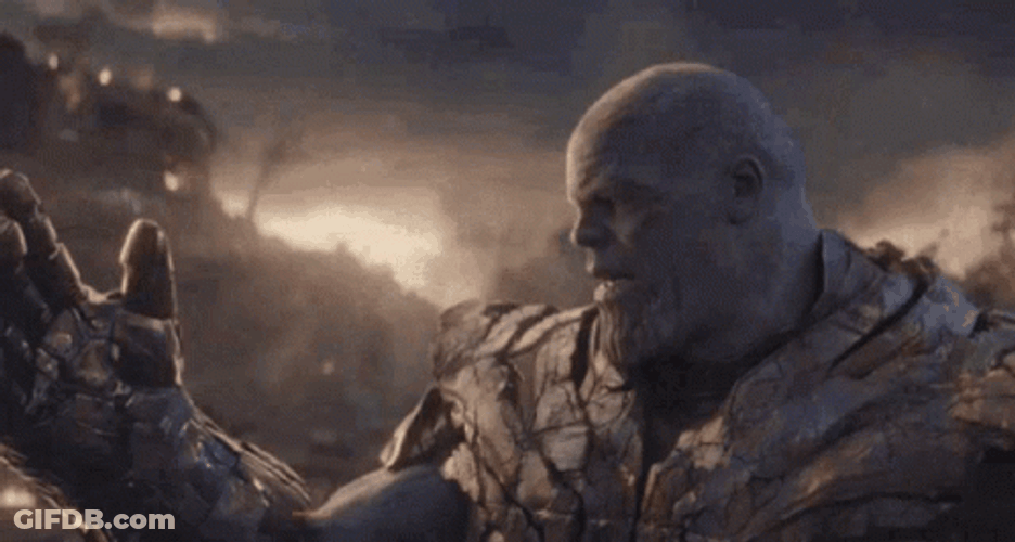 Thanos I Am Inevitable Josh Brolin Snap GIF
