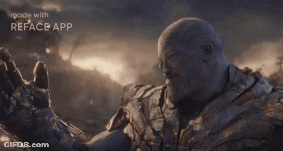 Thanos I Am Inevitable Reface App GIF