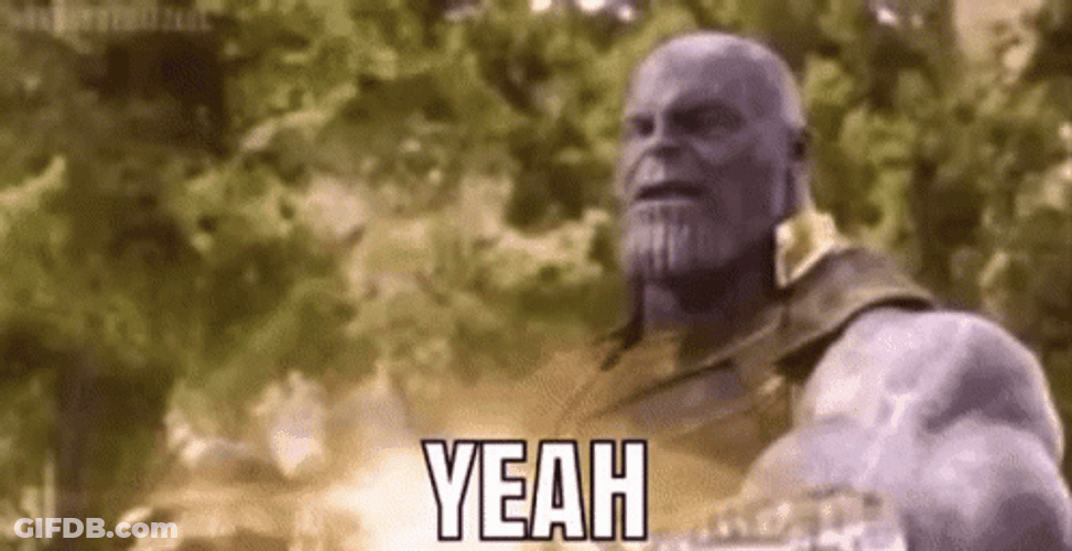 Thanos I Am Inevitable Releasing Power GIF