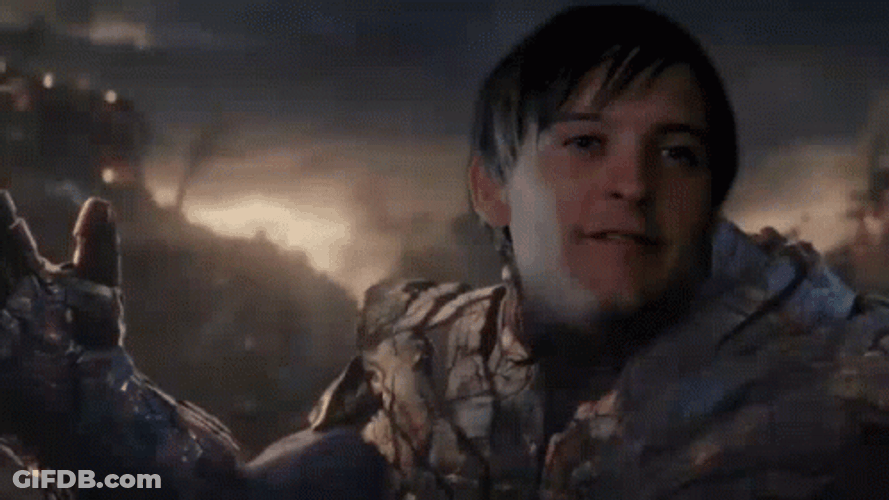 Thanos I Am Inevitable Tobey Maguire Swap GIF