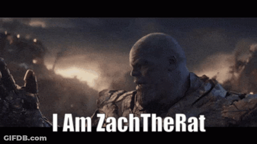 Thanos I Am Inevitable Zach The Rat GIF