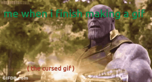 Thanos Me When I Finish Making A Gift GIF