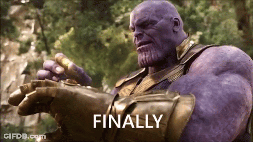 Thanos Power Come Back Finally Meme GIF