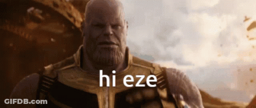 Thanos Saying Hi Eze GIF