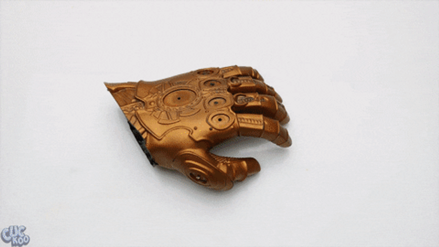 Thanos Snap Infinity Gauntlet Lego GIF