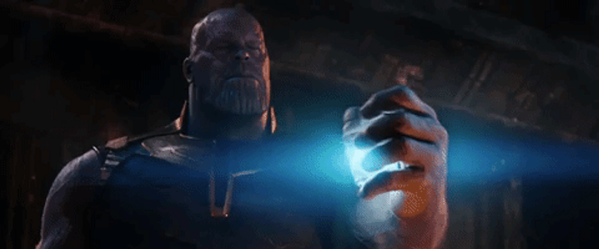 Thanos Snap Tesseract GIF