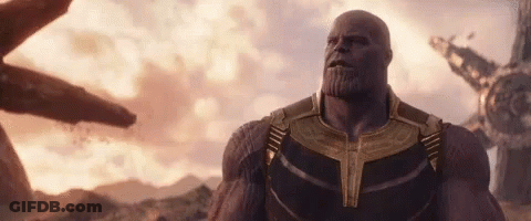 Thanos Standing In Desert Looking At Something GIF