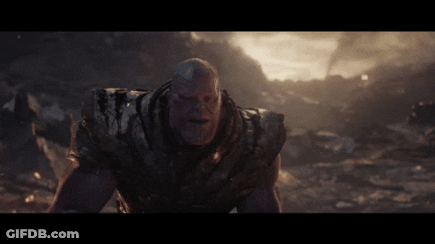 Thanos Turned Into Dust Ill Do Clean It Up Myself GIF