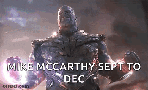 Thanos With Mike McCarthy Sept To Dec GIF
