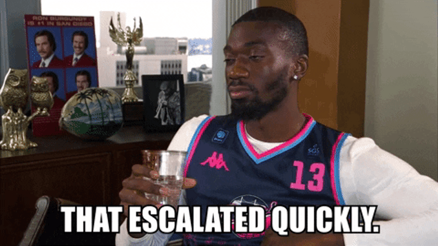 That Escalated Quickly Bristol Flyers Daniel Edozie GIF