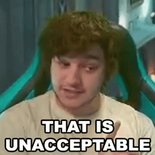 That Is Unacceptable Marss Youtuber GIF