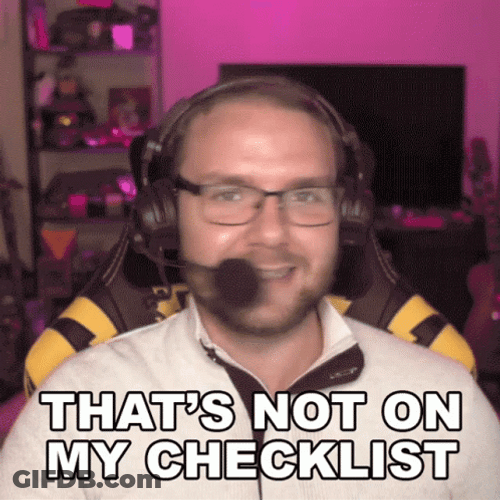 That Not My Check List William Newberry GIF