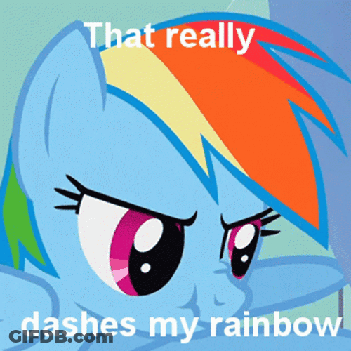 That Really Dash My Rainbow GIF