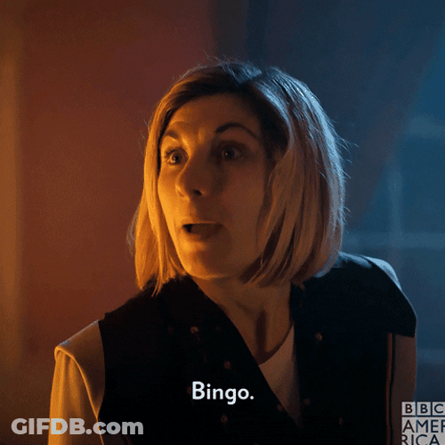 That's A Bingo Dr Who Jodie Whittaker GIF