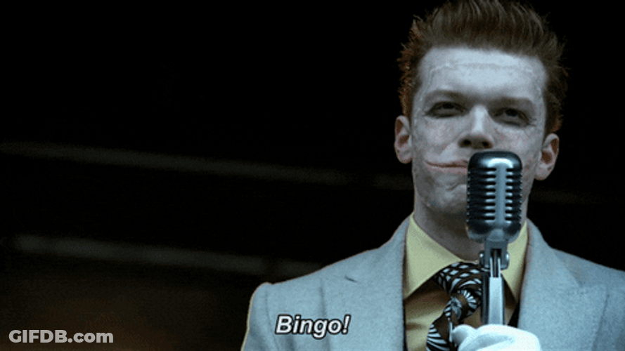 That's A Bingo Gotham Jerome Valeska GIF