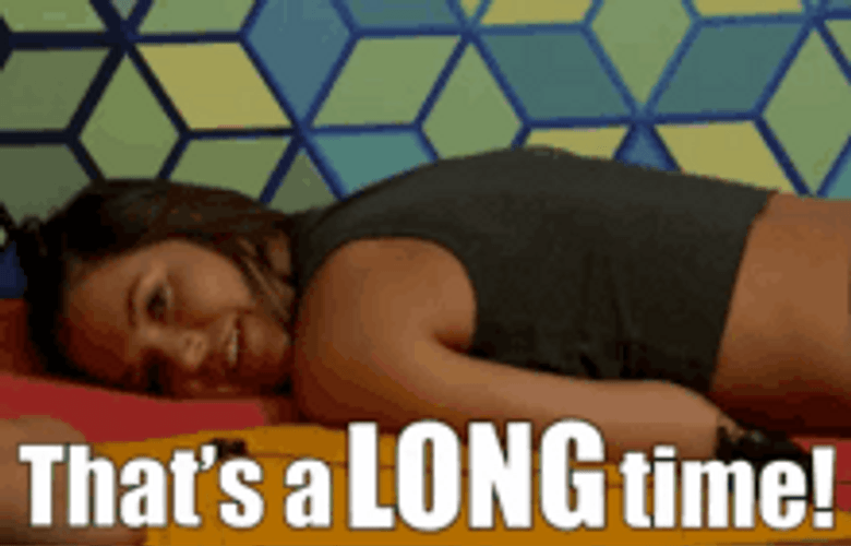 That's A Long Time Laying In Bed GIF