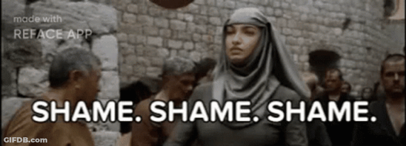 That's A Shame Game Of Thrones GIF