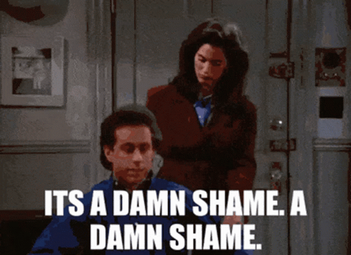 That's A Shame Jerry Seinfeld GIF